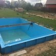 Монтаж пластикового бассейна