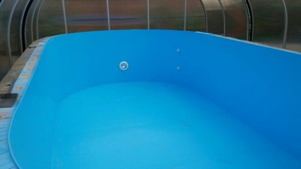 Монтаж пластикового бассейна