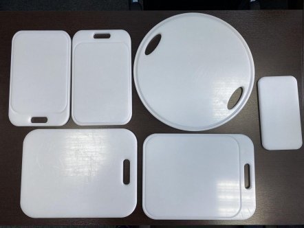 Фото примеров разделочных досок профессиональных из пластика