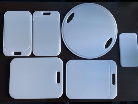 Фото примеров разделочных досок профессиональных из пластика