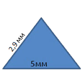 Пруток, сечение треугольник малый